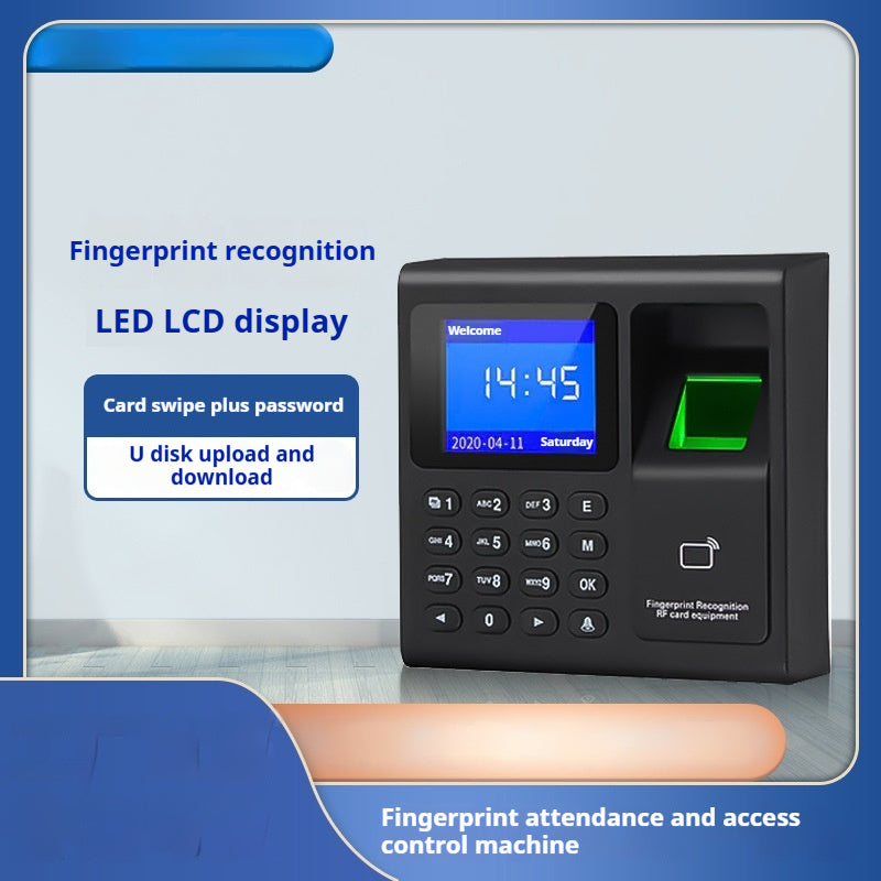 Fingerprint Attendance And Access Control System System USB Flash Disk Sensor Door Mute Smart Lock