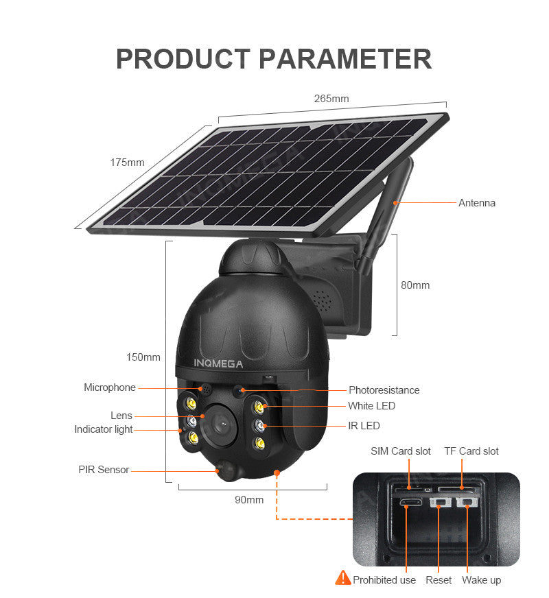 Solar Security Camera (No Electricity Needed | View From Phone Anywhere)