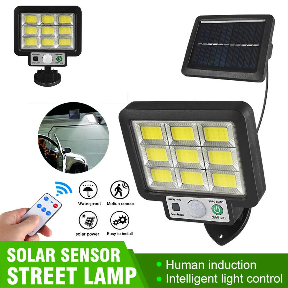 1pcs 108 COB Solar Powered Light Outdoor RIP Motion Sensor Sunlight Wall Emergency Street Security